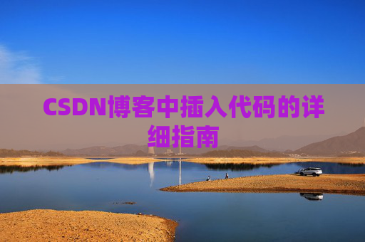 CSDN博客中插入代码的详细指南 CSDN博客中插入代码的详细指南